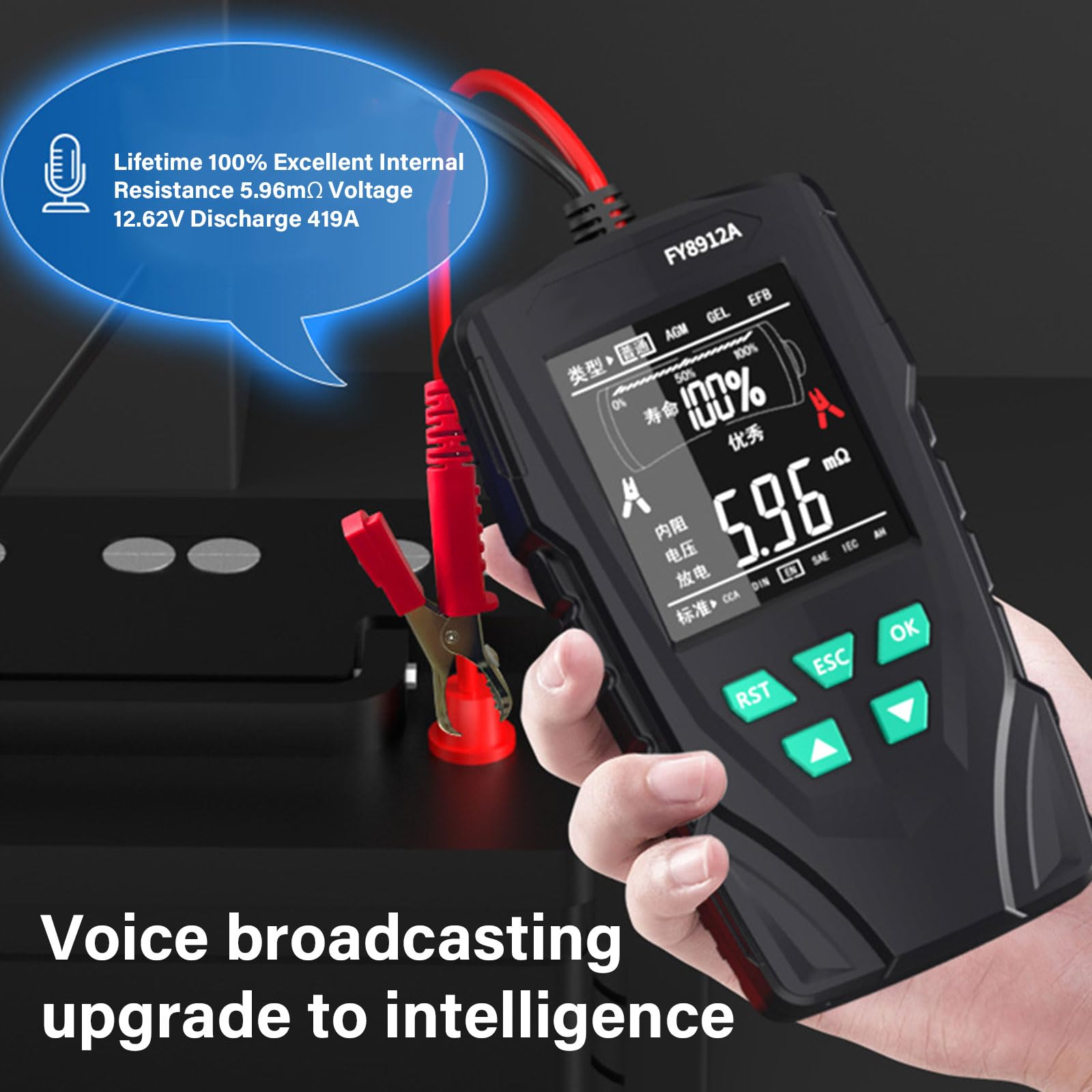 Portable Charging System Analyzer for Auto Batteries & Alternators
