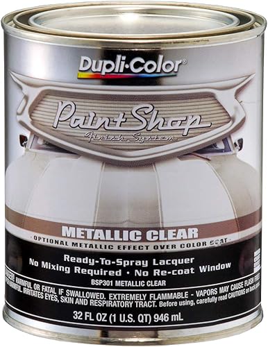 Miniatura 8 de Dupli-Color BSP202 Paint Shop Finish System Base Coat  Brillante Plateado Metálico  32 oz. Pintura automotriz