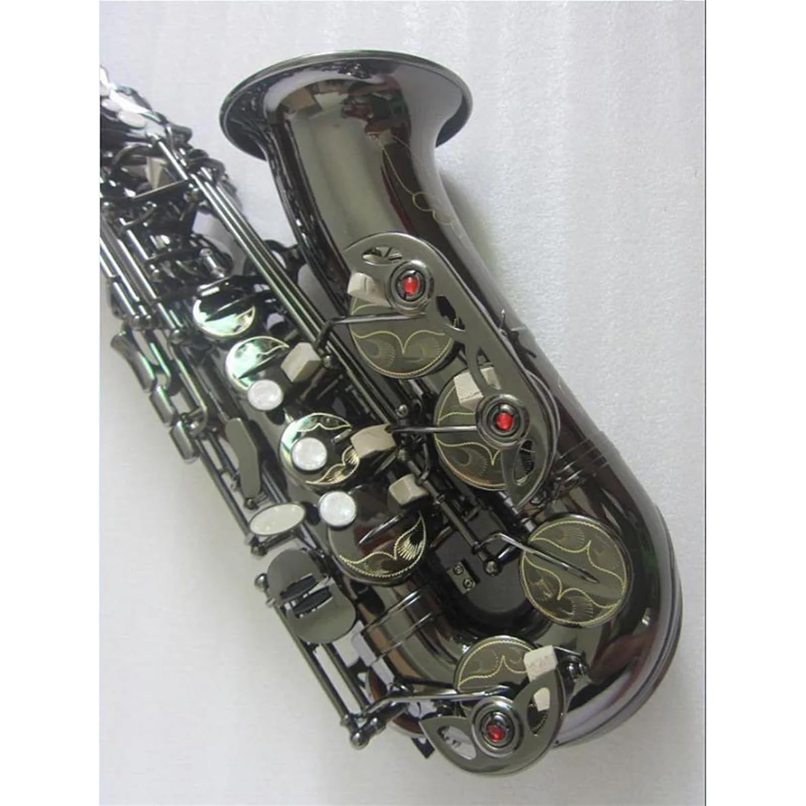 Saksofon Saksofon Altowy Poszycie Czarny Nikiel Eb Saksofon Altowy Profesjonalne Instrumenty Muzyczne Saksofon Z Etui