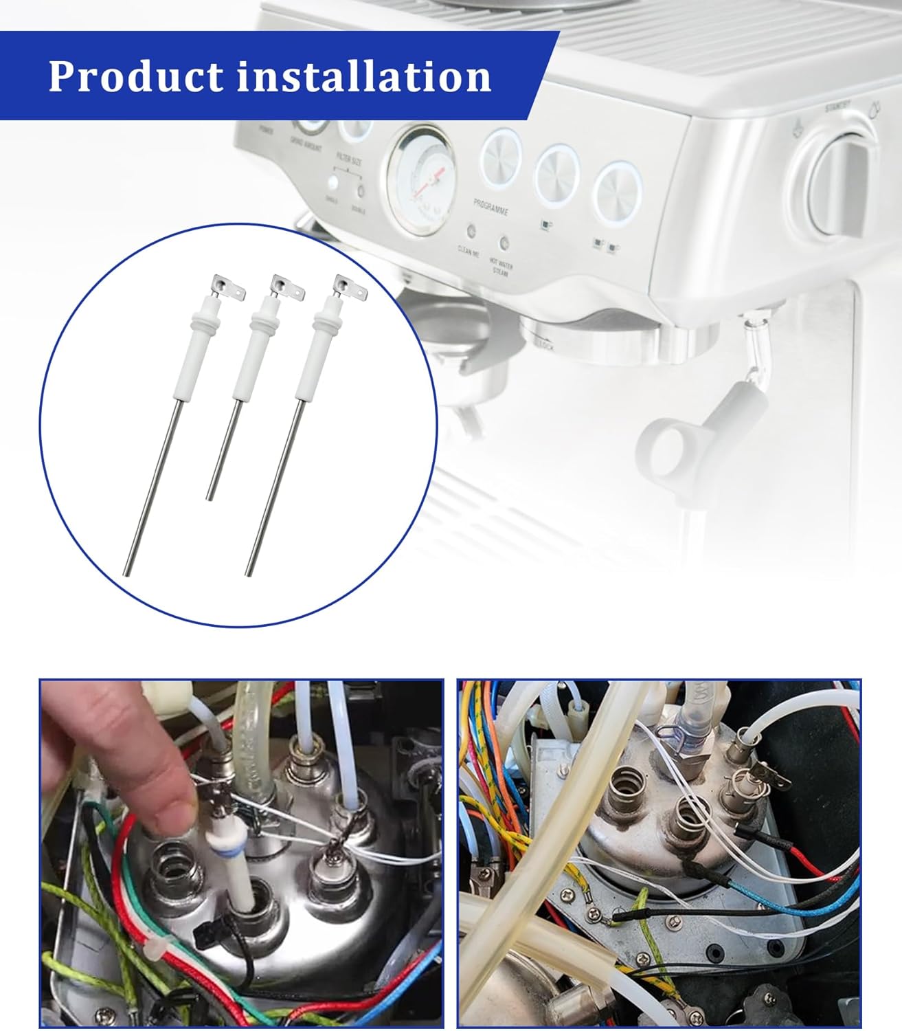 New upgraded SP0001820 Steam Probe Set with 17 O-Rings Fits For Breville Sage Dual Boiler BES900, BES920, BES980, BES990, Oracle, and Oracle Touch espresso machine Replacement Parts