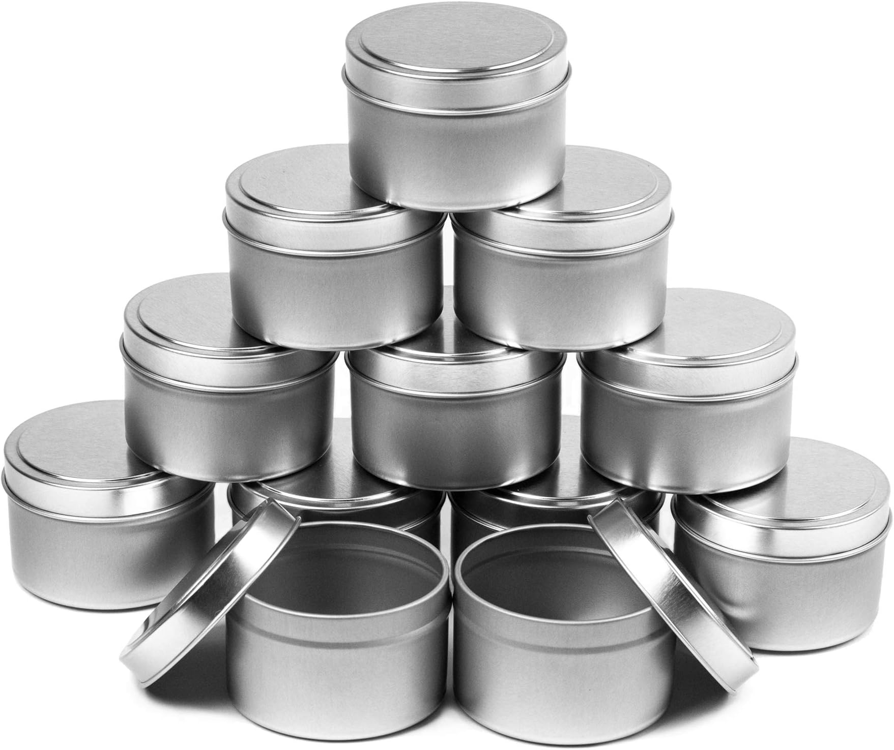CandleScience 12 Piece Medium Candle Tin, 6 oz