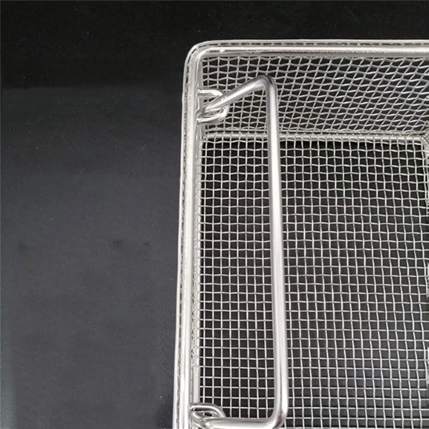 Caja de desinfección de Instrumentos quirúrgicos médicos, Caja de Limpieza de Equipos médicos de Acero Inoxidable 304, Uso Industrial de Alta Temperatura y presión,34 * 25 * 7cm