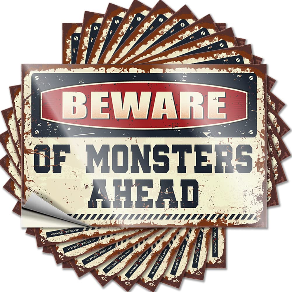 Tattoo - Winter Helmet Beware of Monsters Ahead for Quick New(8X12CM)