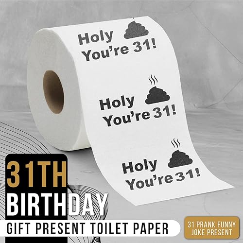 Miniatura 2 de Papel higiénico para decoración de cumpleaños, para hombres y mujeres, diseño divertido, gran regalo de broma hilarante, ecológico, ultrasuave y