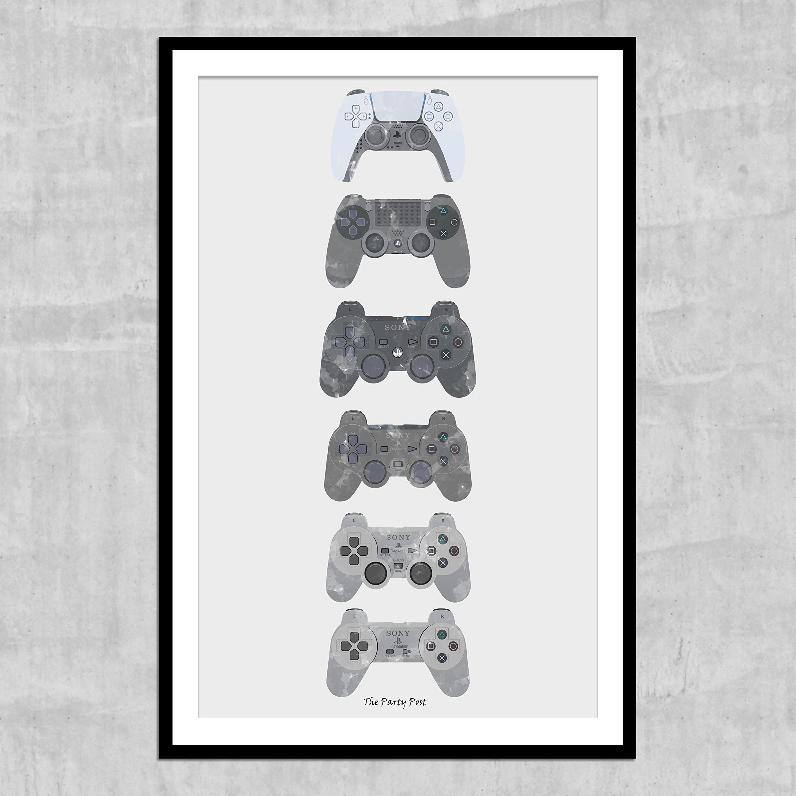 Amazon.co.jp: PS Controller Evolution Poster for Gaming Room Wall 