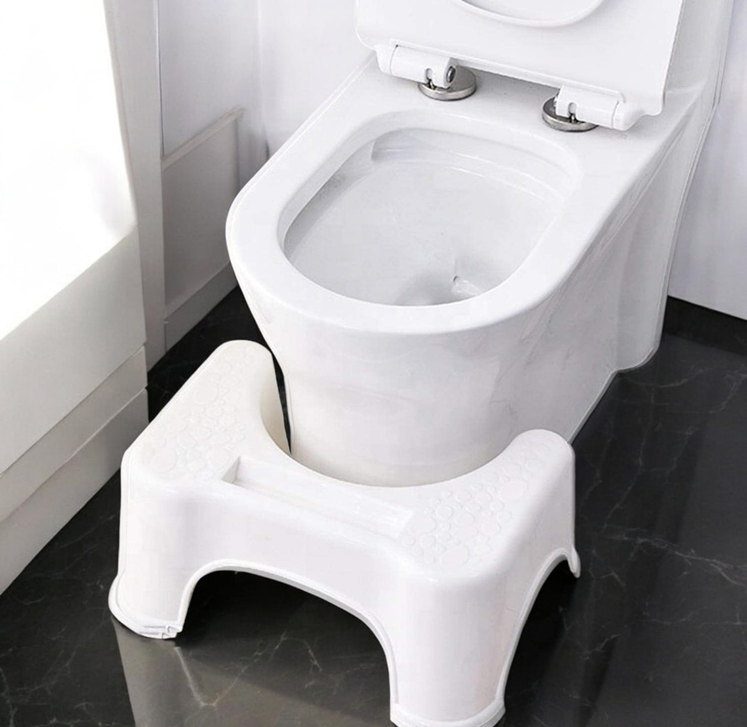 Techhark® Perfect Posture Plastic Squat Baby Potty Step Stool for Western Toilet Scientific Angle, Anti-Slip, Anti-Constipation, 18 cm Height (White) (B085MY7DLN) Amazon Price History, Amazon Price Tracker