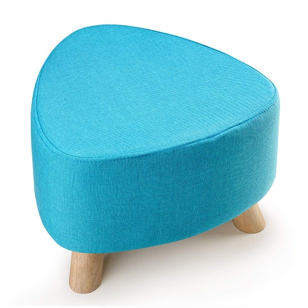 Tabouret de canapé en tissu bleu parfait pour votre entrée