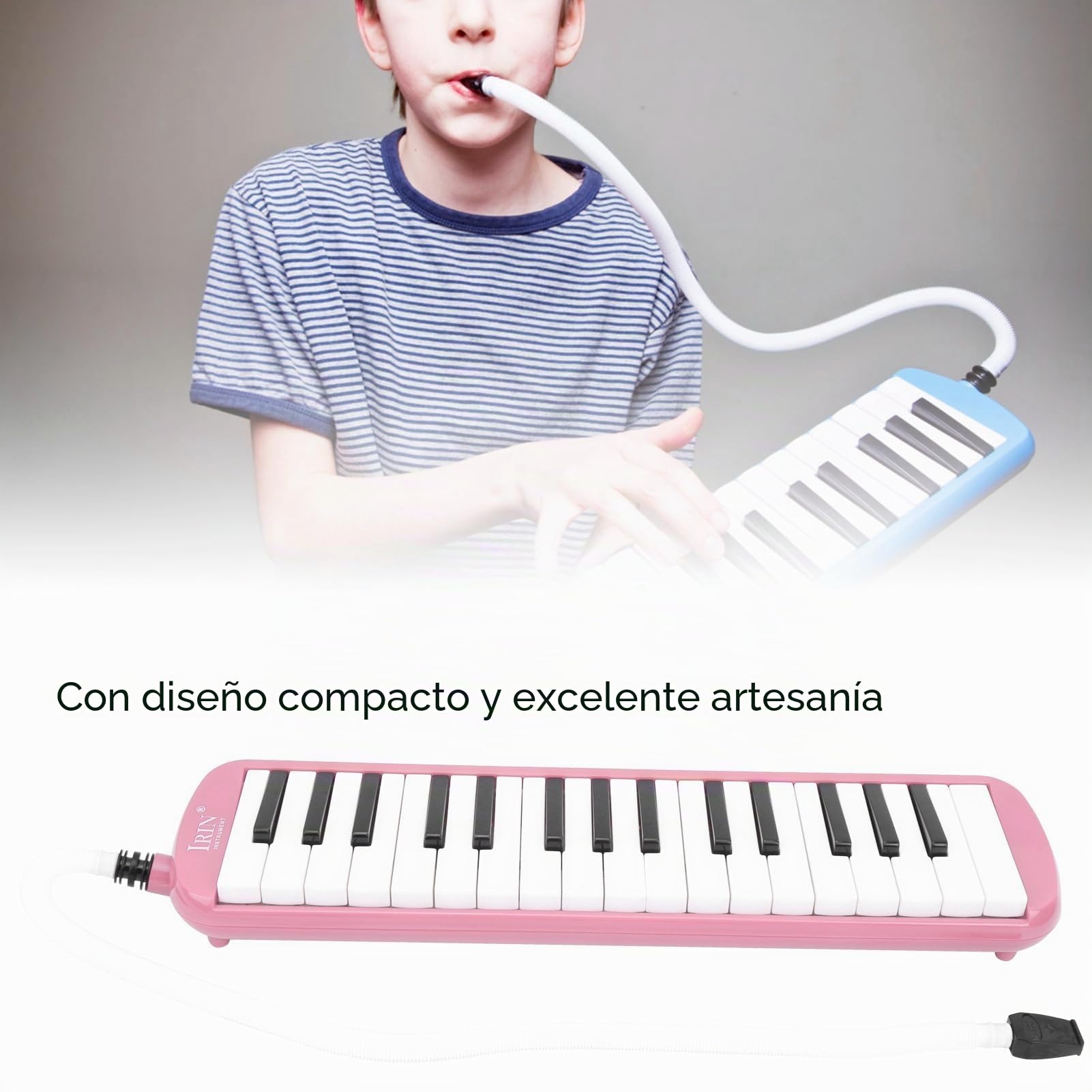 Gaeirt Melodica de 32 Teclas para Principiantes (Rosado)