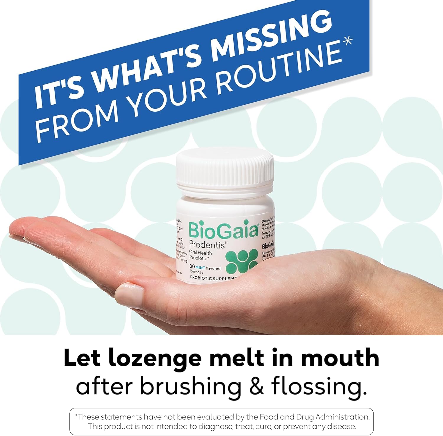 BioGaia Prodentis 3-Pack Bundle | Oral Probiotics | Promotes Healthy Gums & Teeth | Defends Against Bad Breath & Dental Problems | Improves Oral Health | Apple Flavored Dental Probiotic Lozenge