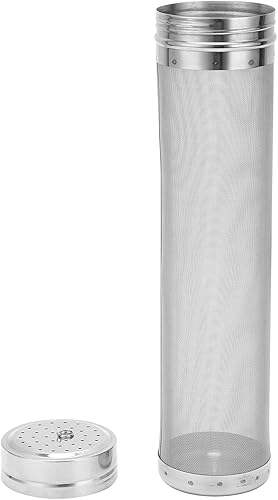 Miniatura 3 de Filtro de cerveza de acero inoxidable de malla 50 de 2.8 x 11.8 pulgadas, filtro de cesta de cerveza casera, filtro de cerveza, cartucho de filtro