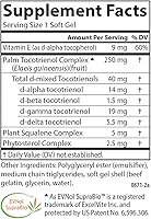 Vista 4 de Carlson - Tocomin SupraBio, Complejo Tocotrienol Bio-Mejorado, Apoya el Cerebro Saludable y el Sistema Cardiovascular, 60 geles blandos
