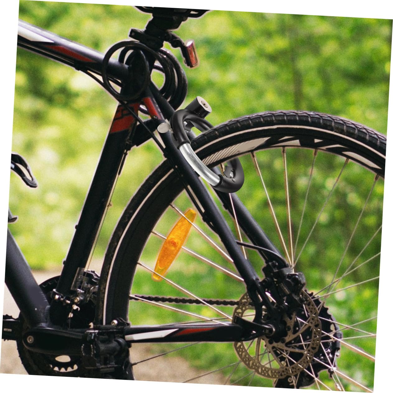 TOYANDONA 3 Juegos Candado Antirrobo para Bicicleta Cerradura para Moto y Bicicletas Eléctricas Protección y Segura para Exterior