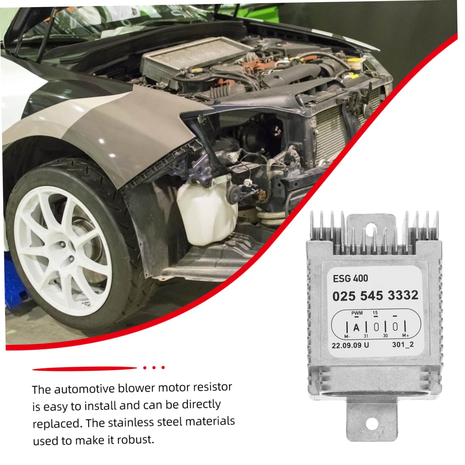 ULTECHNOVO Modulo di Controllo della Ventola di Raffreddamento Resistenza del Motore del Ventilatore Compatibile con Realizzato in Acciaio Inossidabile di Distribuisce Efficacemente Aria
