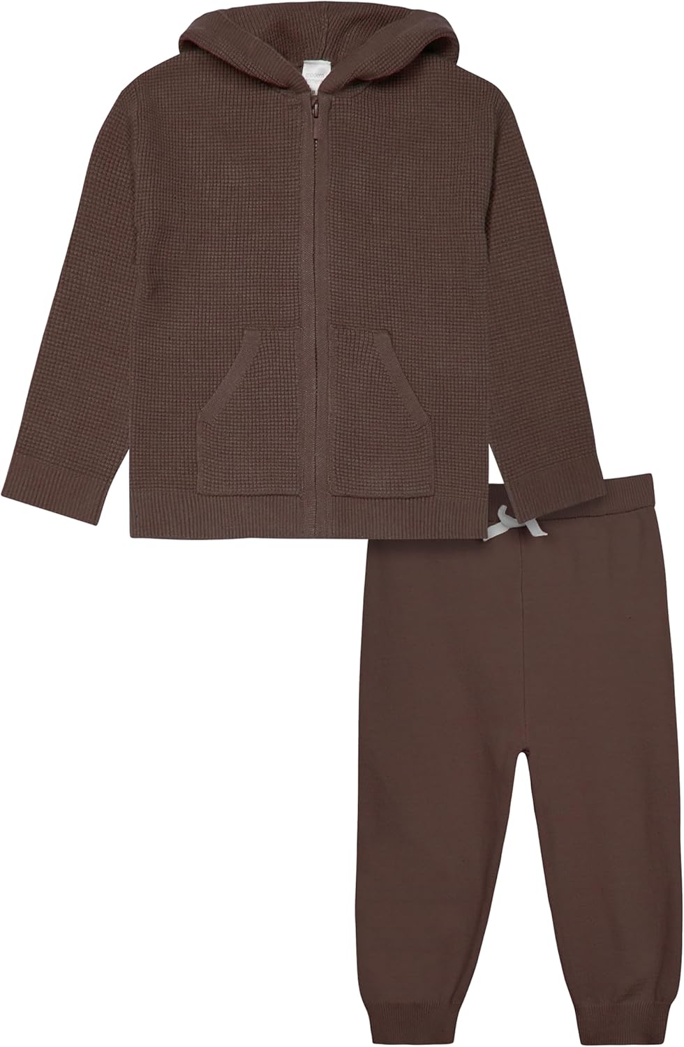 Modern Moments by Gerber Baby and Toddler Hooded Sweater Knit Jacket & Jogger