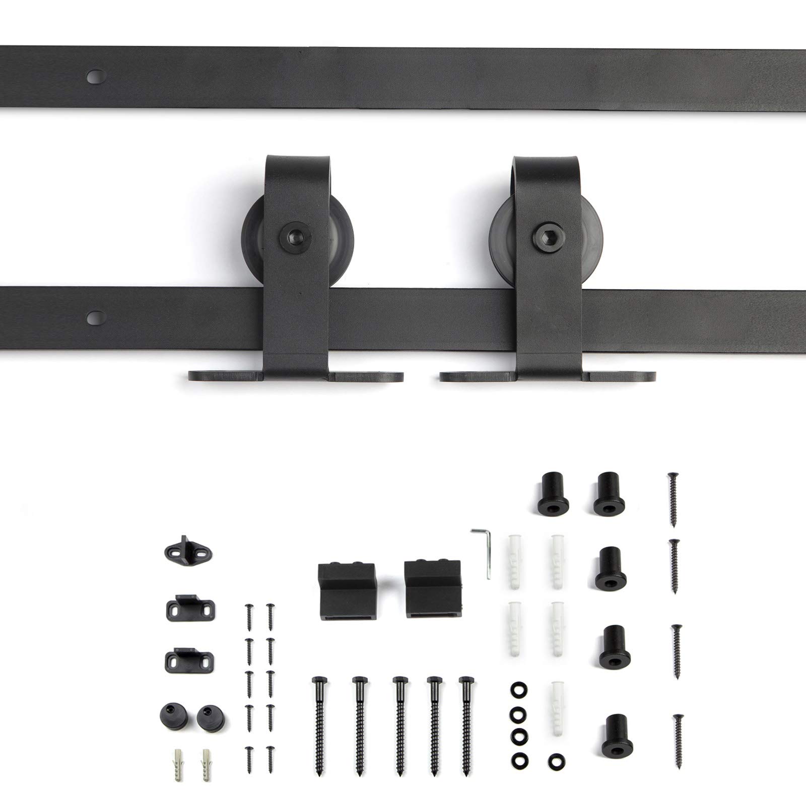 SOTECH Schiebetüren-Set LOUNGE-2, 2-tlg., 2 m, schwarz
