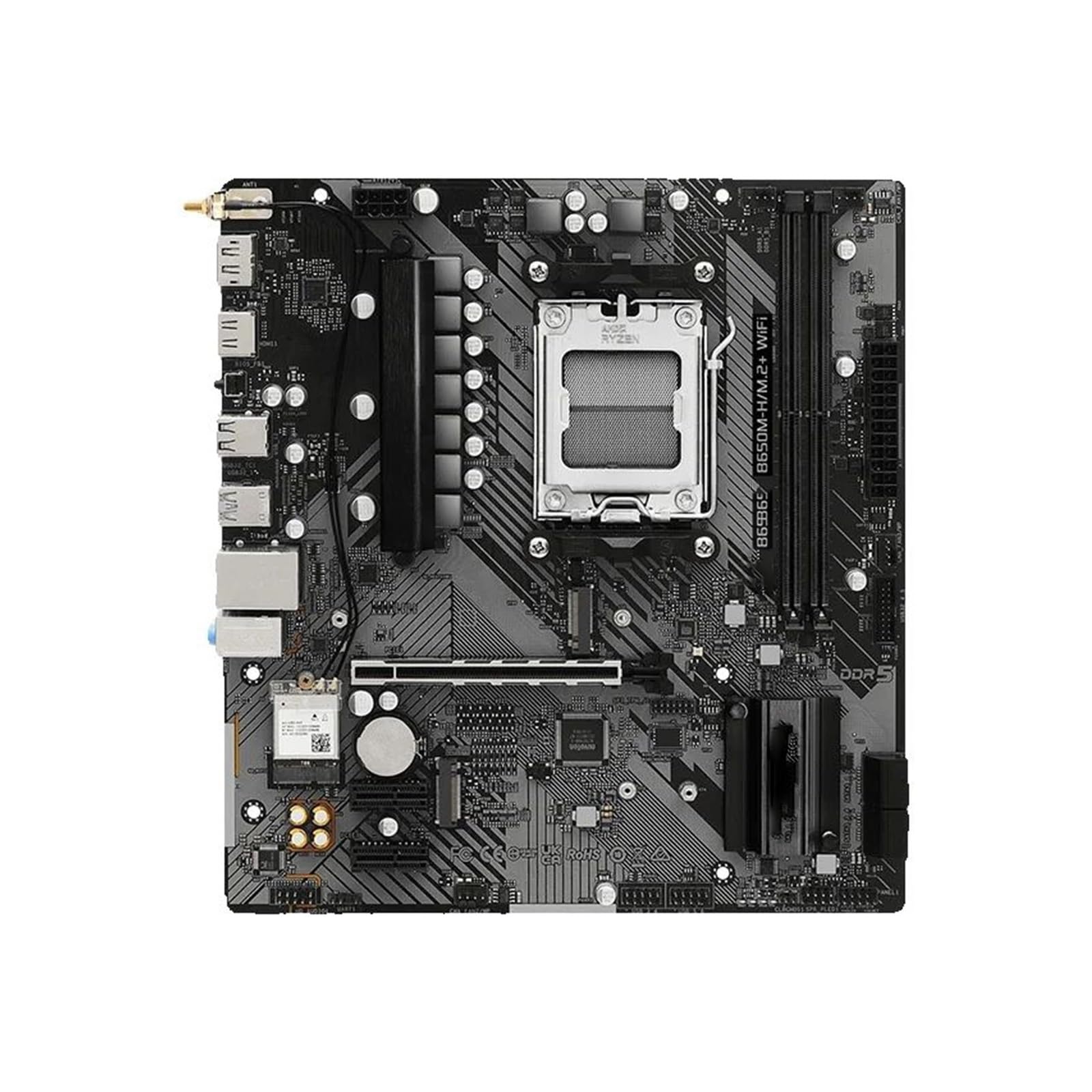 Scheda madre Scheda madre Fit For Asrock B650M-H/M.2+ WiFi Micro-ATX, AM5, LGA 1718, B650, Micro ATX, DDR5, PCIe 4.0 M.2,