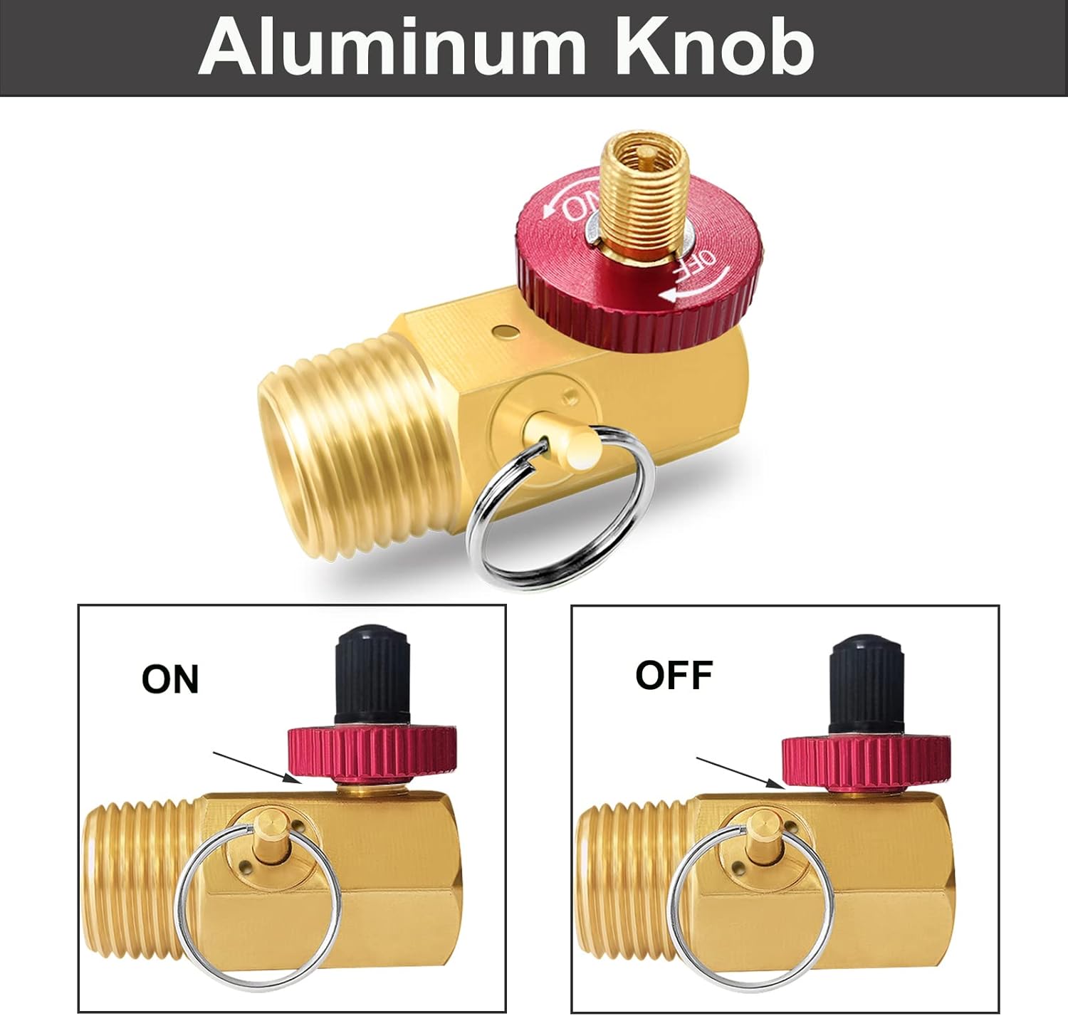 GODESON Air Tank Manifold, Air StorageTank Manifold Bulit With Fill Port, Aluminum Shut Off Valve and Relief Bypass Valve…