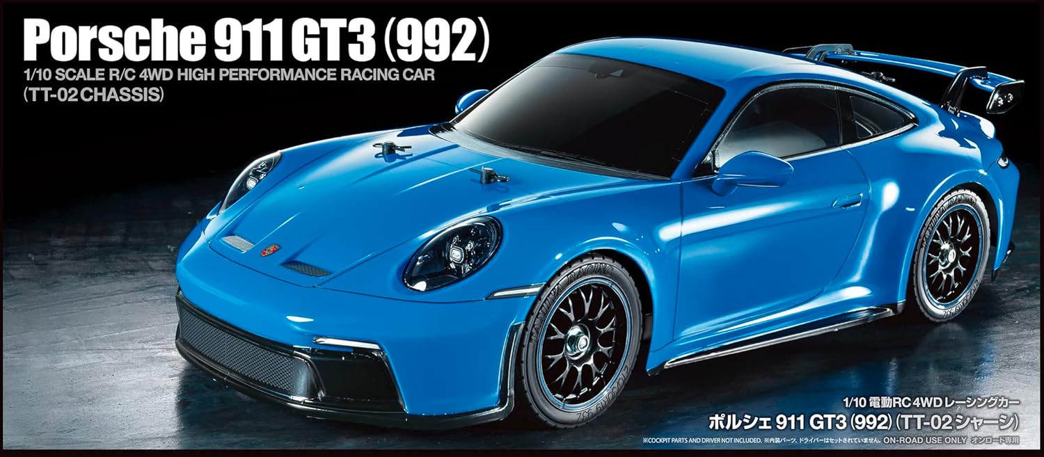TAMIYA 1/10 Porsche 911 GT3 992 TT-02 TAM58712A Cars Elec Kit 1/10 On-Road