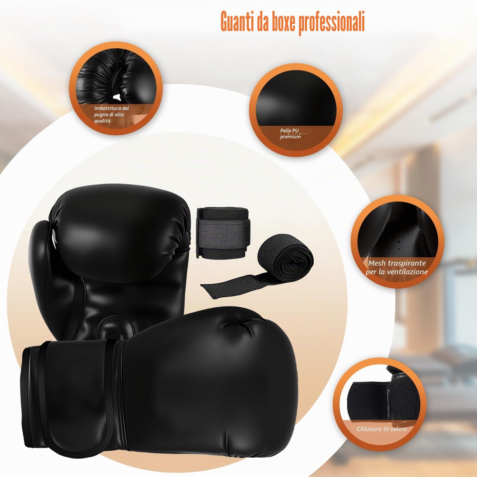 Sacco da Boxe 120CM per Adulti Set, con Guantoni da Boxe, Kit Protezioni Blu, Palla di Rimbalzo, Catena e Gancio, Sacco Boxe Per Allenamento Casa Palestra, Kickboxing, Muay Thai, Karate, Taekwondo