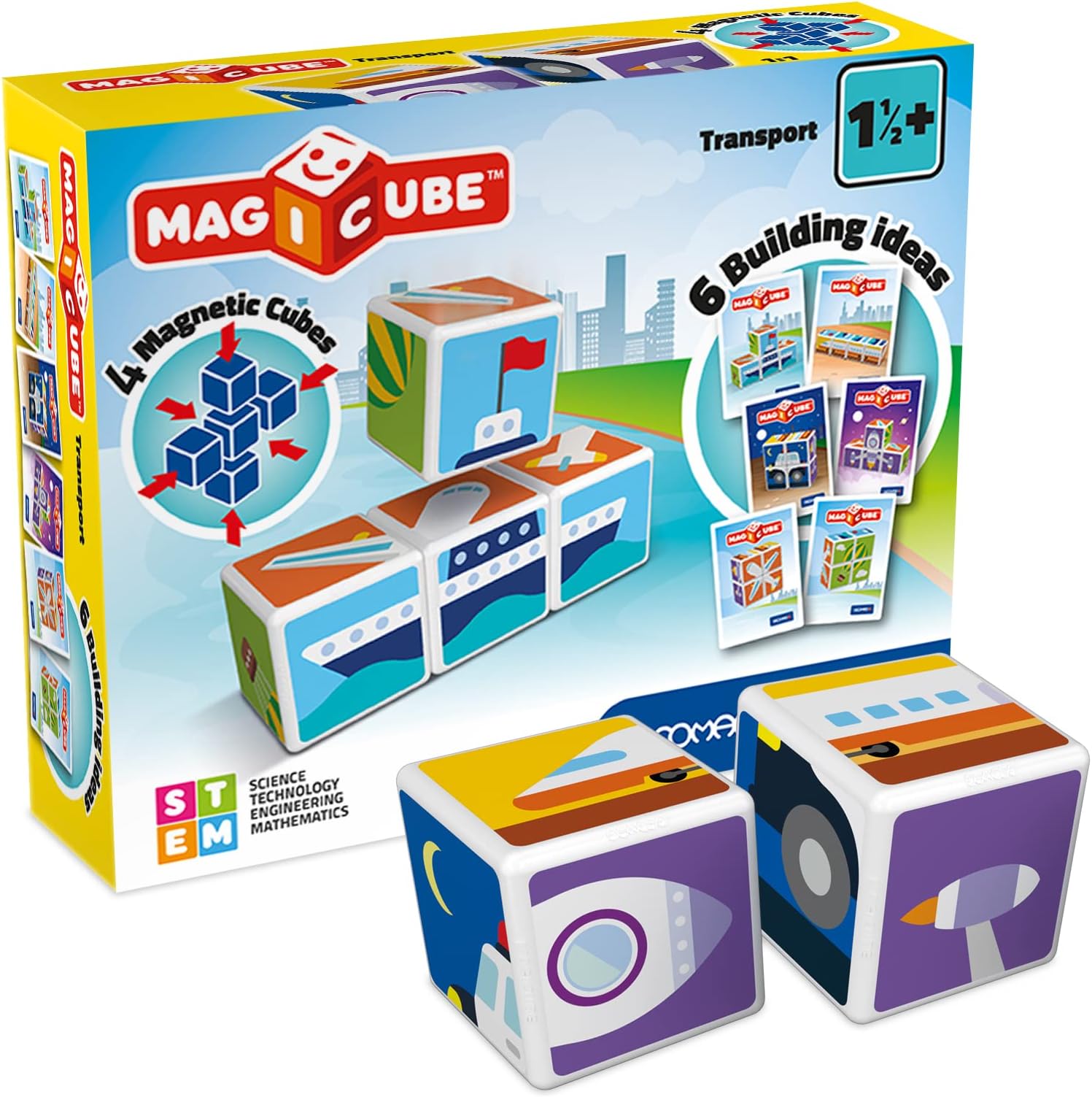 Geomag Magicube 122 Transport - 4 Cubes for Constructions
