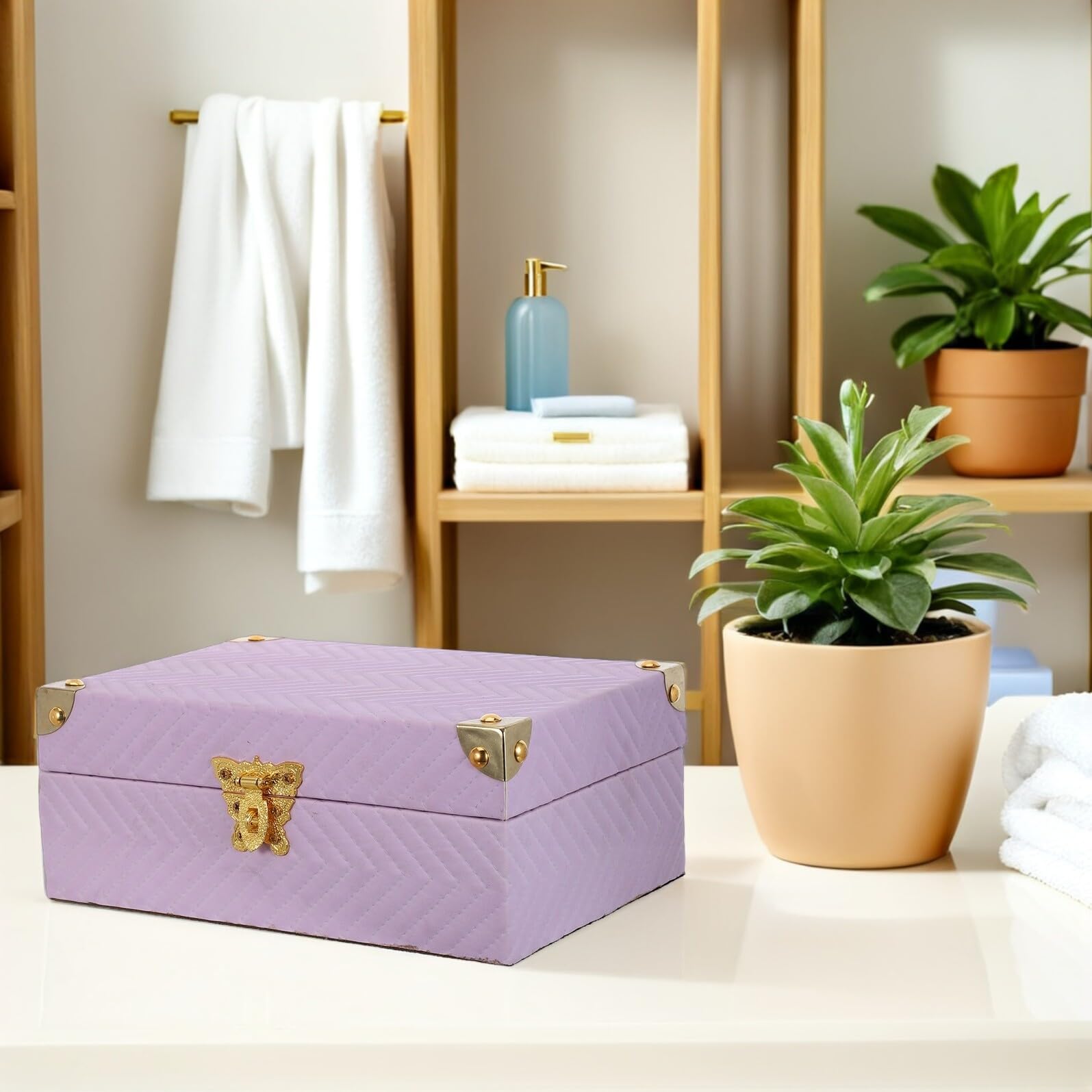 Moderne Multifunktionale Schmuckaufbewahrungsbox mit Sicherem Schloss Kleine Reise Schmuckschatulle für Ringe und Armbänder für Zuhause und Geburtstage