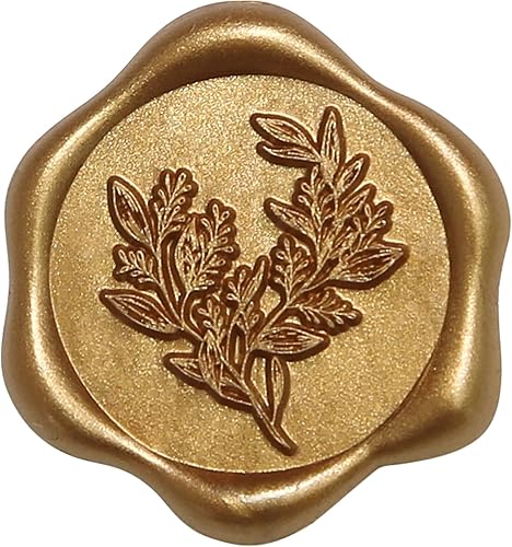 Miniatura 9 de UNIQOOO Calcomanías de Sello de Cera - Calcomanías de Sello de Sobre de Invitación de Boda de Eucalipto, 50 Piezas de Calcomanías Autoadhesivas de