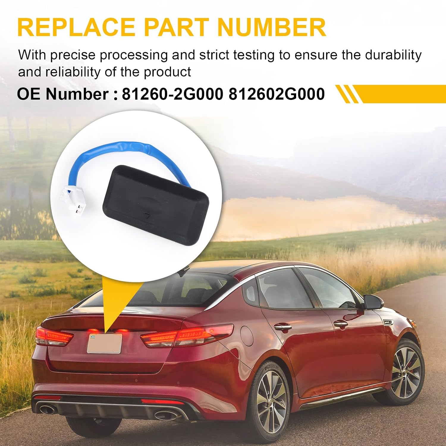 Tailgate Handle Boot Release Button Trunk Lid Lock Release Handle for 2011-2016 Kia Optima Rear Trunk Tailgate Door Switch Replace 81260-2G000 812602G000