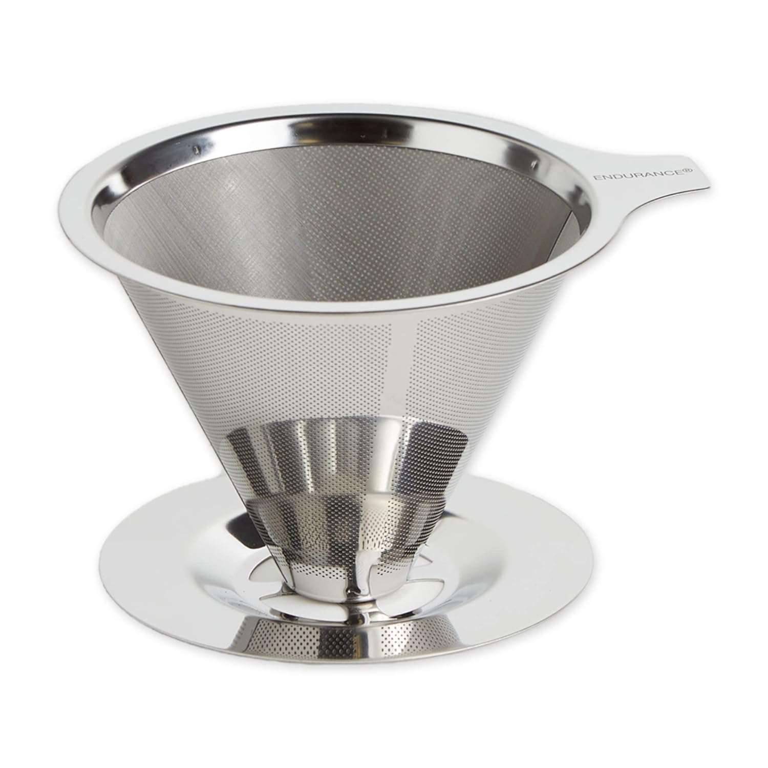 RSVP International Stainless Steel Pour Over Coffee Maker Use with 304SS Filter, 7x4x3.5