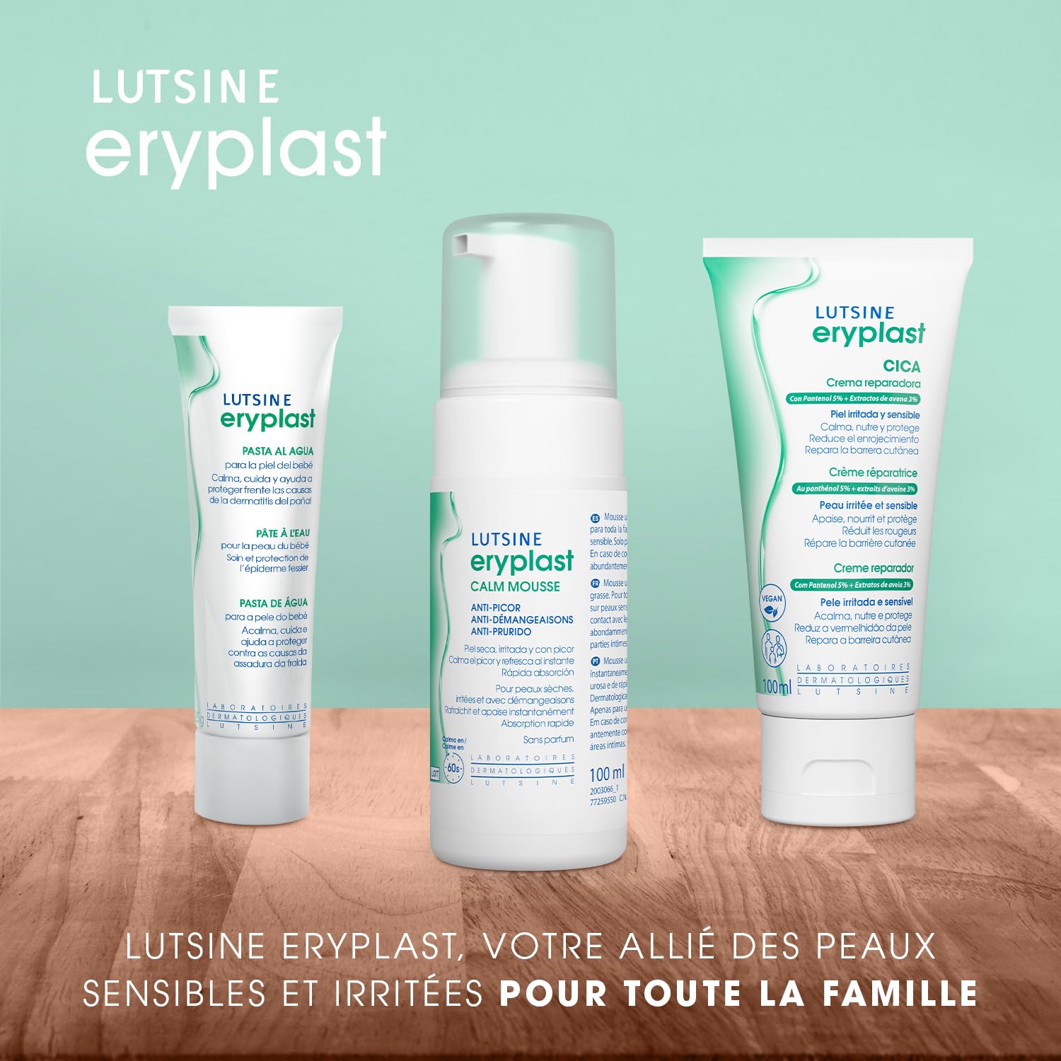 Eryplast CALM Mousse - anti-démangeaisons 100ml - Apaise et soulage les peaux sensibles, irritées et sujettes aux démangeaisons en 60 secondes - Effet rafraichissant