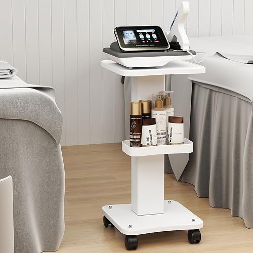 Spa Salon Trolley on Wheels Makeup Trolley Beauty Salon Equipment Cart Hairdressing Trolley Mobile Cart Rolling Trolley Load 50 kg for Salons, Spas, Barber Shops