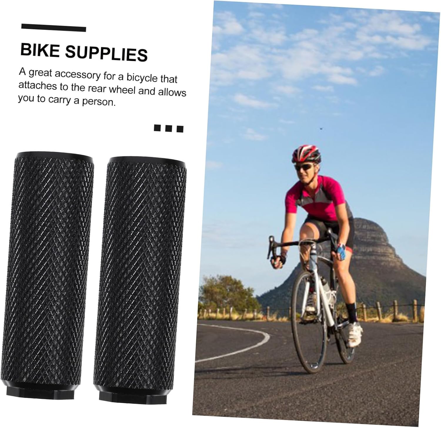 Bike Pegs for Ebike Mountain Bikes Rear Footrest Foot Pegs Aluminum Alloy Wear-resistant Accessories