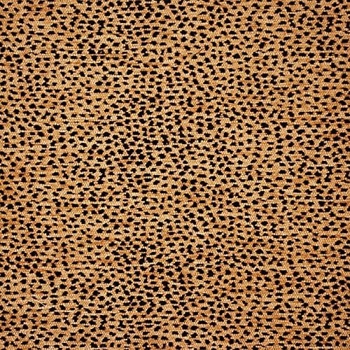 Siamese Black Tan Leopard Cheetah Upholstery Fabric