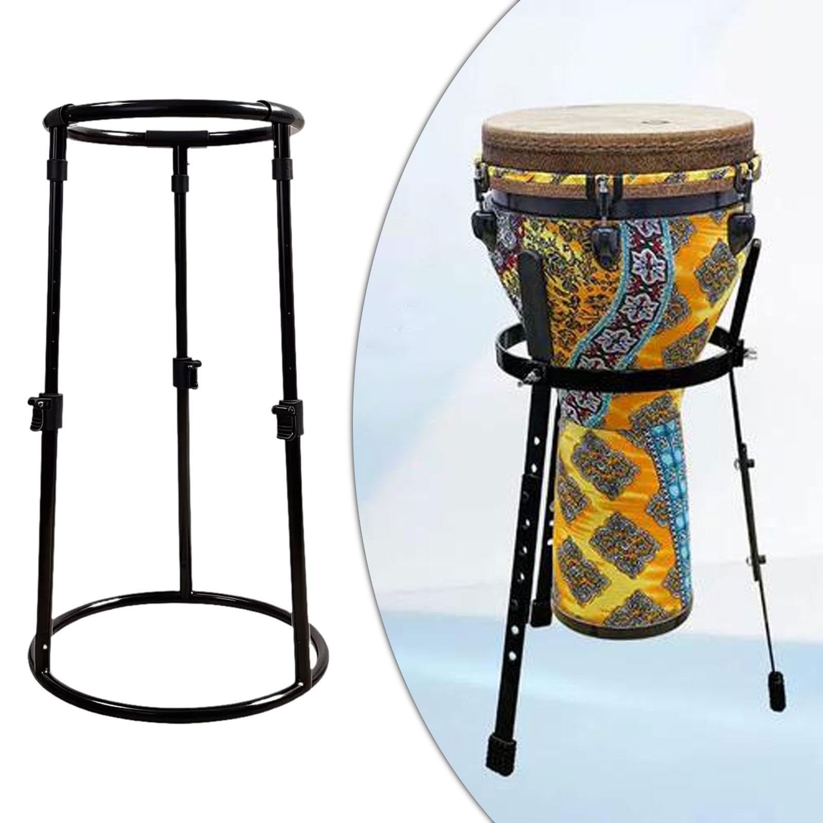 Soporte para Djembé Estable, Altura Ajustable, Ligero.