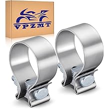 1.75" Muffler Exhaust Clamp Fit for Harley Touring/Street Glide/Electra Glide/Road King/Road Glide, Stainless Steel 304