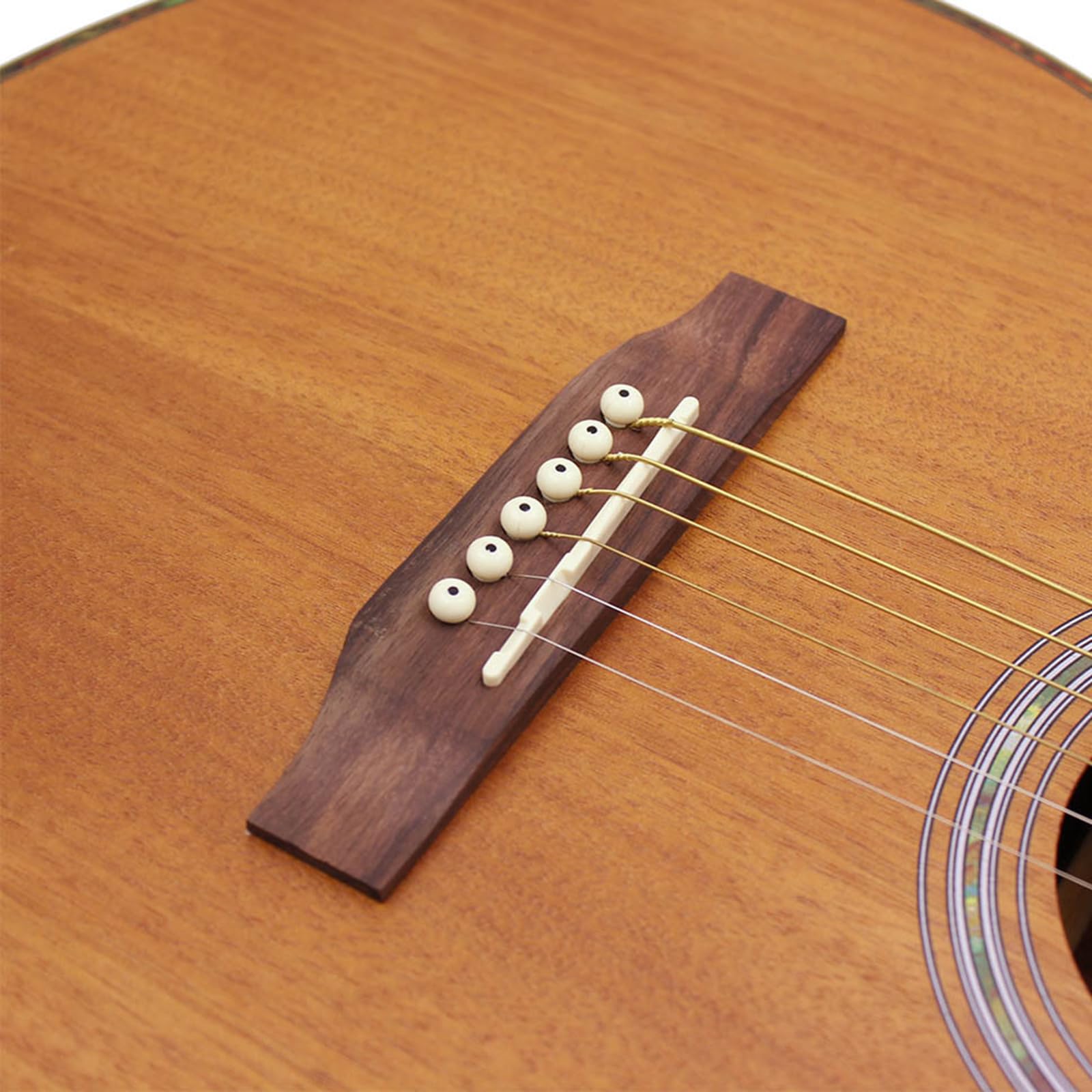 Set di accessori per chitarra, inclusi capotasto per corde per chitarra, plettri per dita, avvolgicorde, ponte, piroli, estrattore per le dita