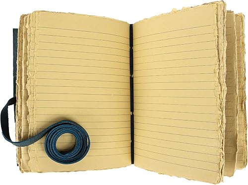 Miniatura 2 de Diario de cuero antiguo hecho a mano forrado con borde de Deckle Edge Vintage Paper Tree of Life  Cuaderno de escritura diario para hombres y