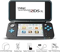 Vista 2 de RDFJ Protector de pantalla 2DSXL Protector de pantalla antiarañazos Protector de película de vidrio templado Juegos Accesorios de consola para nuevo