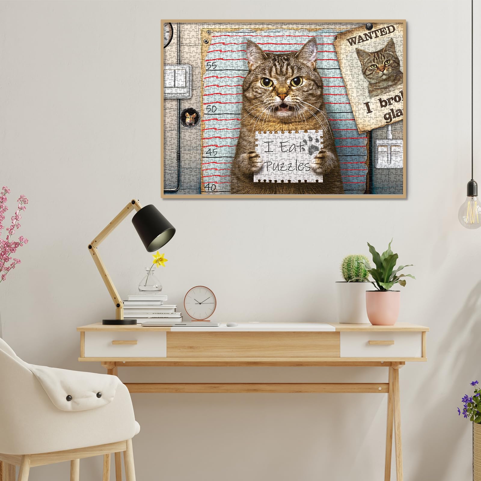 Amazon.com: Larkipuzz Funny Cat Jigsaw Puzzle 1000 Piece for Adult