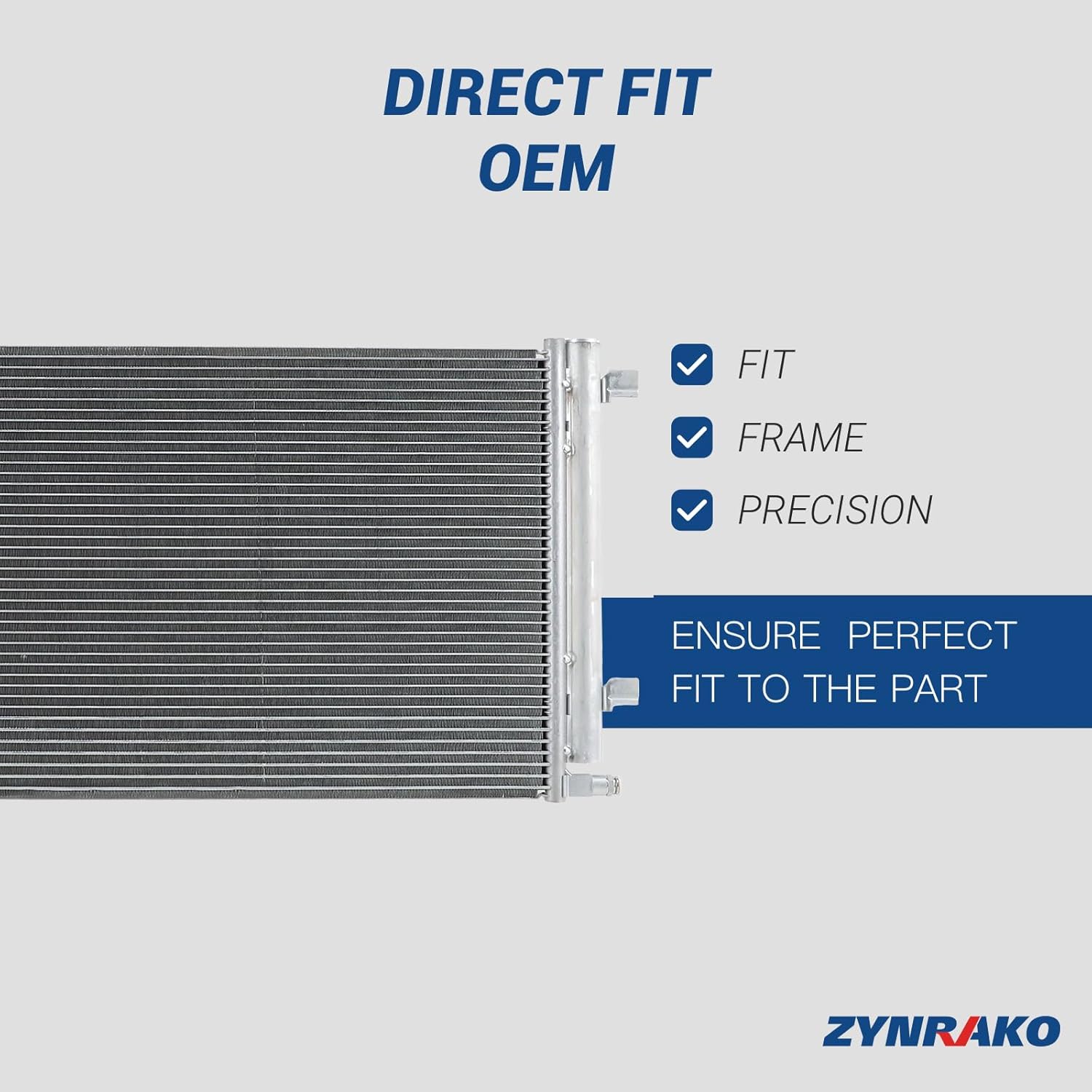 Air Conditioning A/C AC Condenser 15-63889 (19383805) with Automatic Trans Oil Cooler for Chevrolet Tahoe Suburban 2015-2017-2020 for Chevy Silverado 1500 for GMC Sierra 1500 2014-2018 Replace 4283