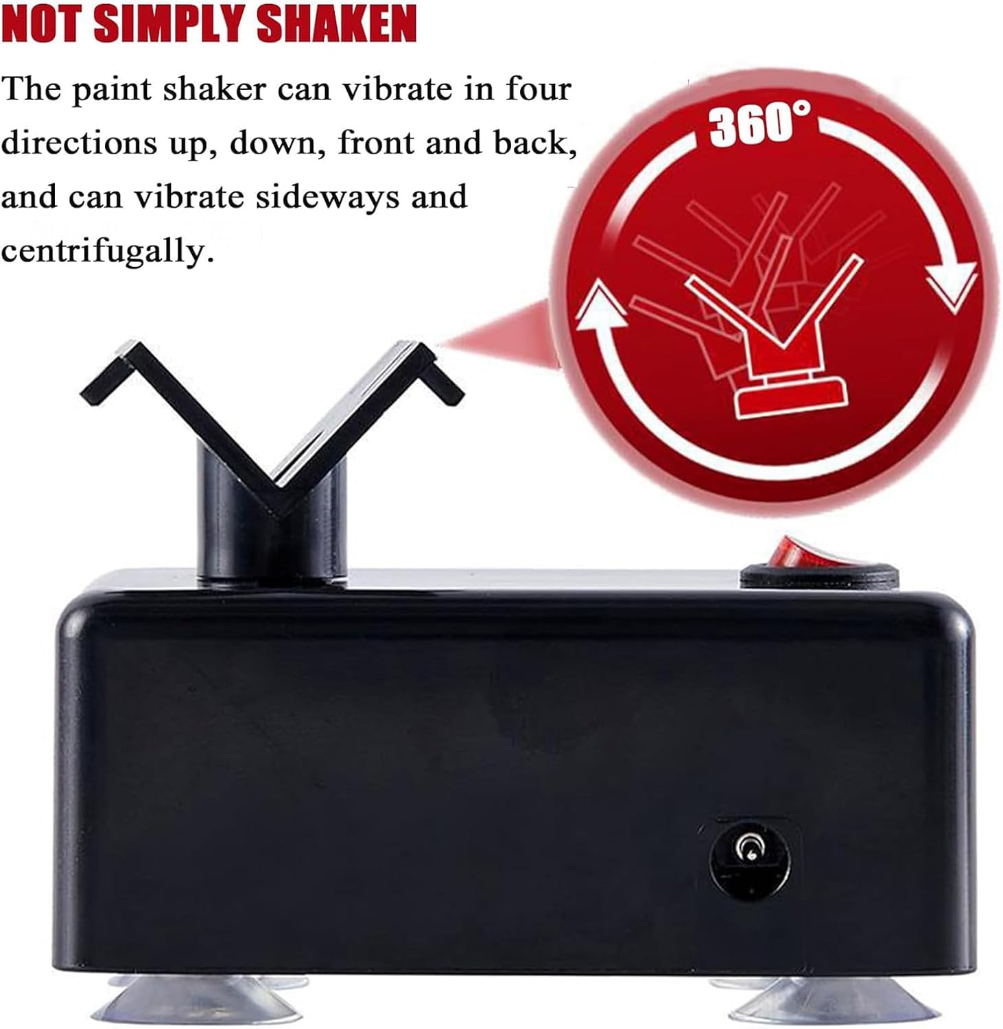 Ink Nail Polish Shaker, Mini Paint Shaker Mixer, 360° Irregular Vibration Shaker, Support Diameter 50MM, Support Weight 0.2kg, for Hobby DIY Modeling Paint Tool, Nail Polish, Eyelash Adhesives