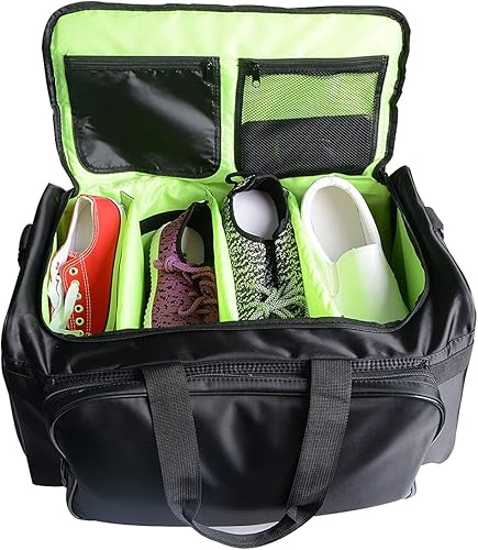 Miniatura 6 de Bolsa de deporte multifunción de 30L - Bolsa impermeable con almacenamiento ajustable de 4 capas y correa para el hombro para gimnasio, viajes y