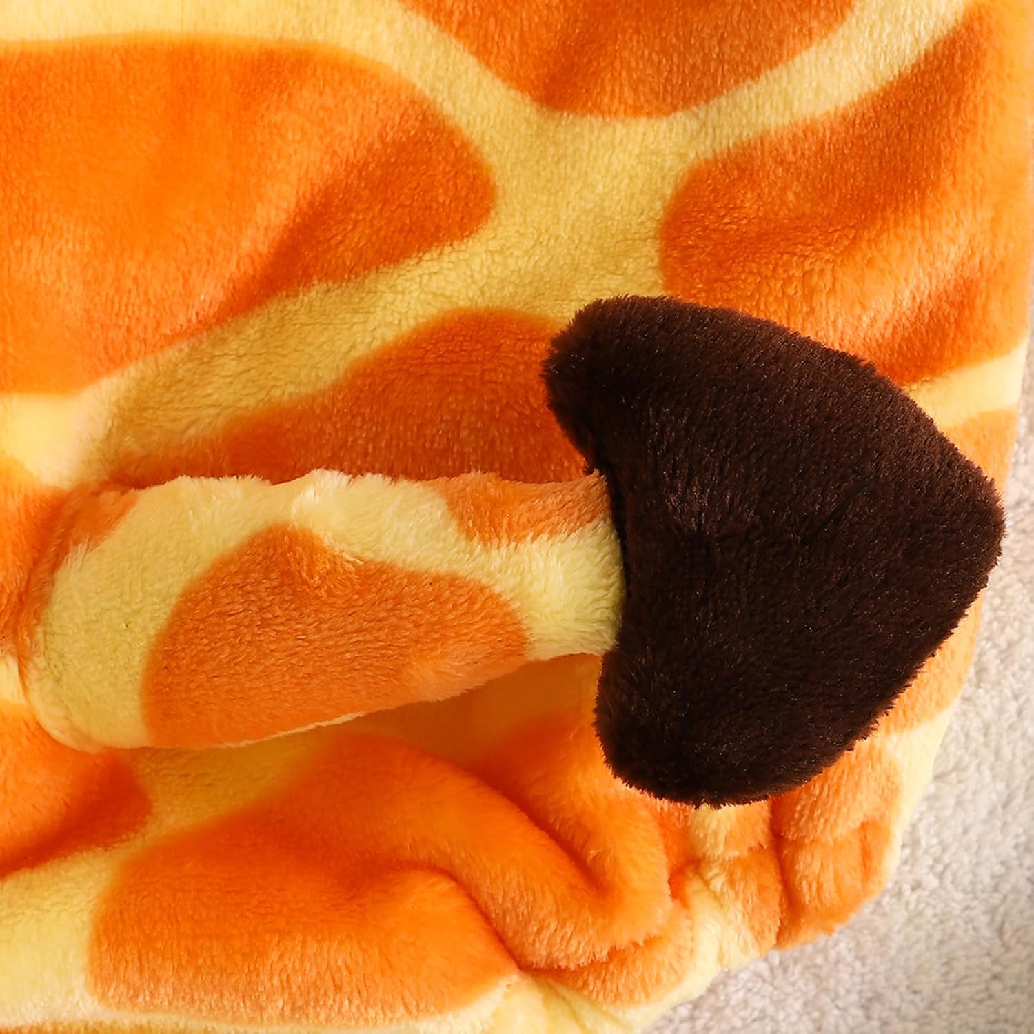 Infant Boy Girl Halloween Animal Costume Newborn Baby Flannel Hooded Rompers Fall Winter Long Sleeve Fleece Bodysuit - Image 4