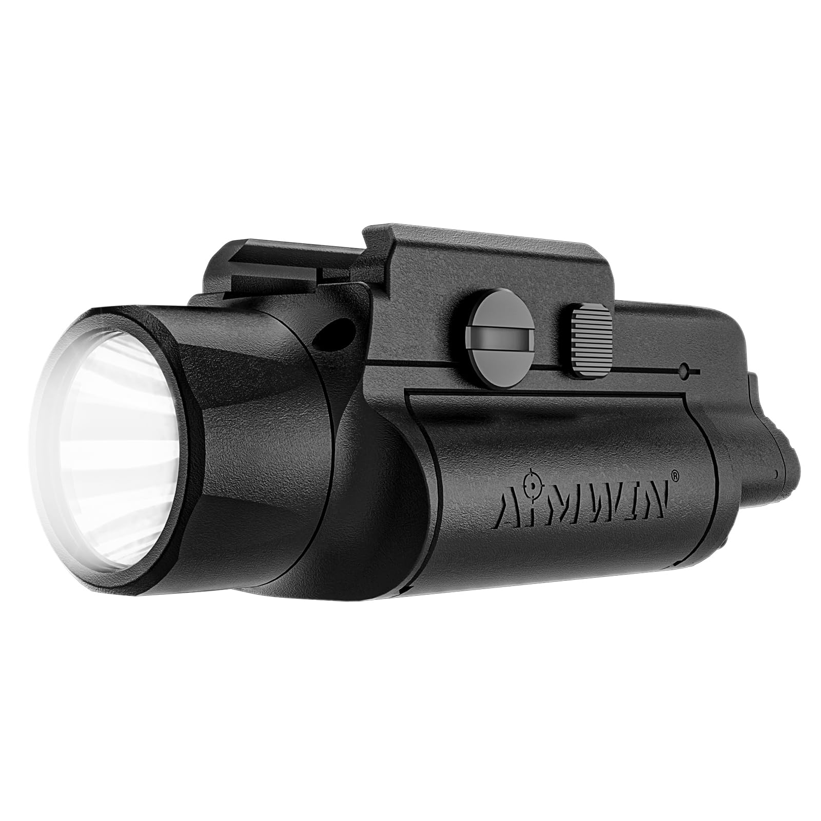 AIMWIN WL20 LED-Lampe, 2000 Lumen, wiederaufladbar, USB-C, lange Reichweite, 412 m, mit Stroboskop-Modus, kompatibel mit GL/Picatinny Schiene