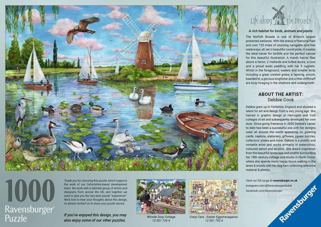 Ravensburger Puzzle 12001716 Coastal Landscape Illustrated Landscape Puzzle with 1000 Pieces, for Adults and Children from 14 Years