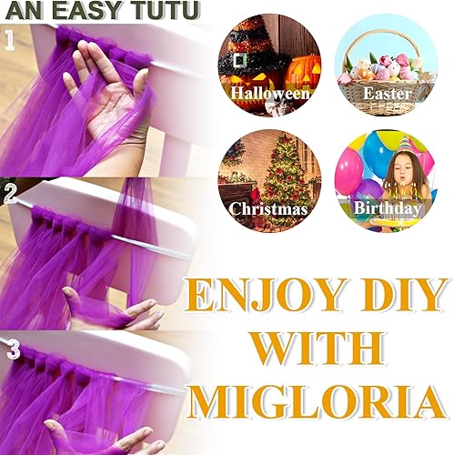 Miniatura 6 de Rollos de tul de tela de 6 pulgadas por 100 yardas, carrete de tul negro para falda de mesa tutú, envoltura de regalos de boda, decoración de