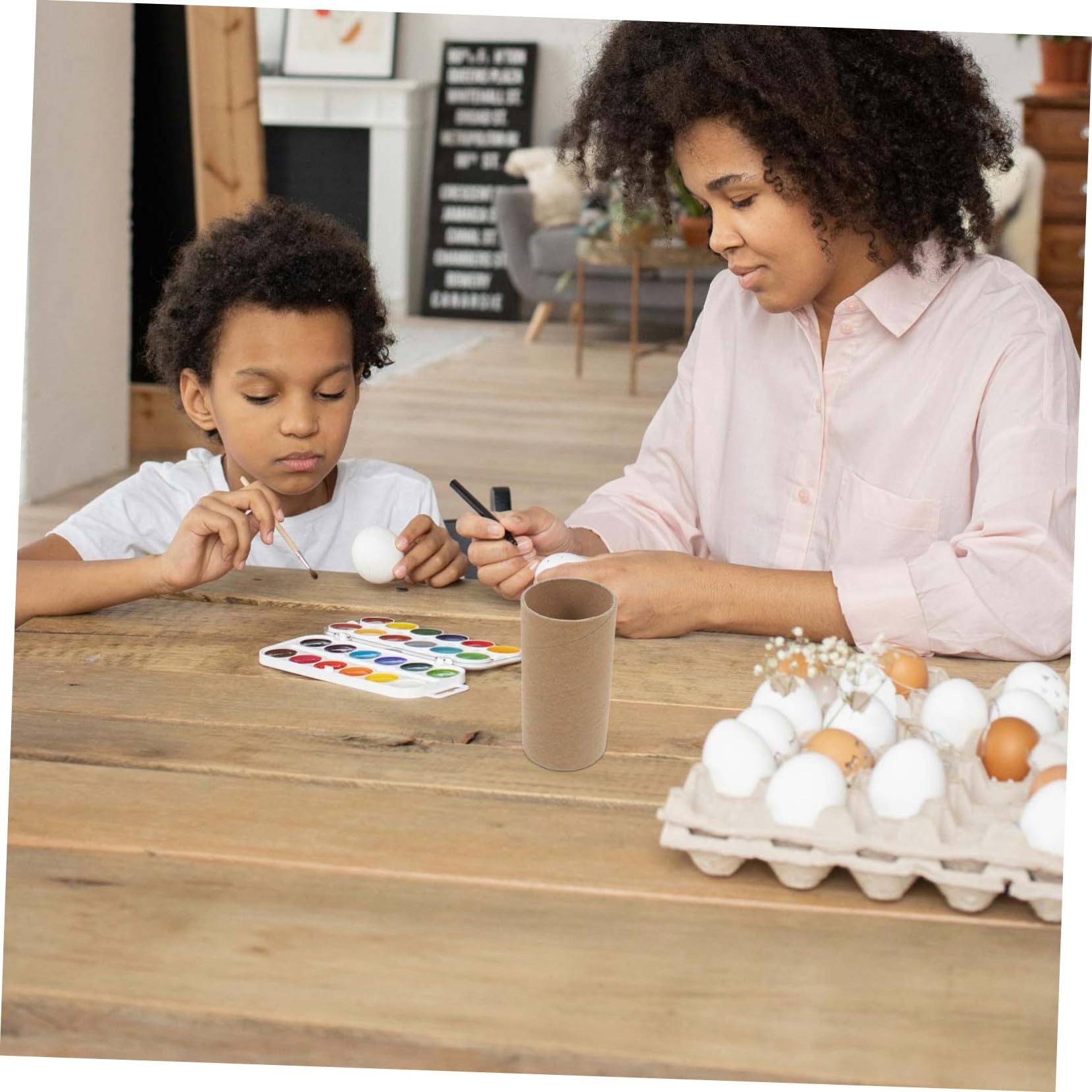 POPETPOP Tubo De Cartón Artesanal Rollo De Manualidades Para Niños 30 Piezas Color Natural Diámetro 5.2 Cm Material Papel Reciclable Jardín De Infantes Clase De Arte Manualidades