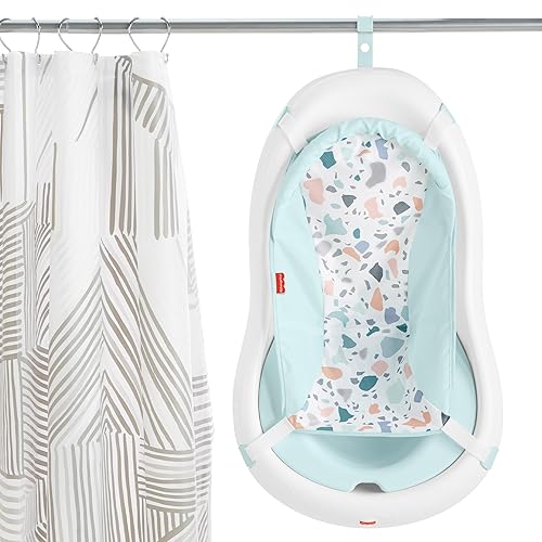 Miniatura 5 de Fisher-Price Bañera de bebé a niño pequeño 4 en 1 Sling 'N Seat Tub con soporte extraíble para bebés y 2 juguetes, Pacific Pebble