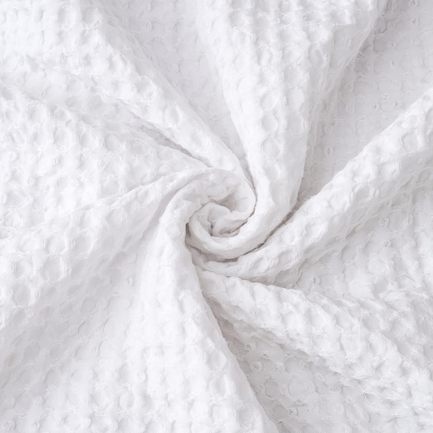 PHF Ultra Soft Waffle Weave Pillow Shams Standard Size, No Insert, 2 Pack 20" x 26" Pillowcases,Breathable & Skin-Friendly Pillow Cases, Stylish Decorative Bed Pillow Cases Covers, White - Image 8