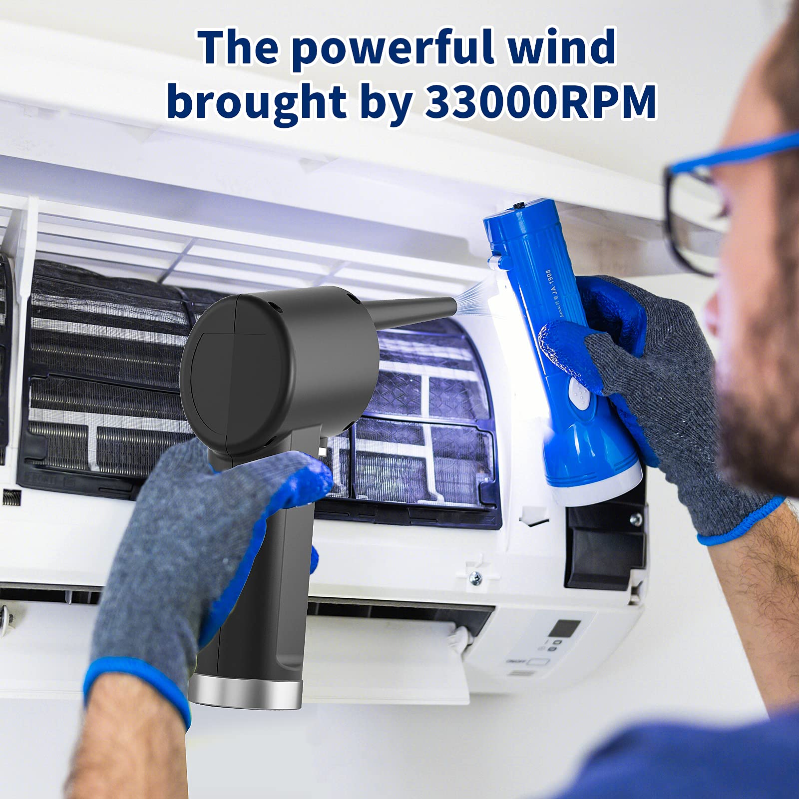 Svinkal Air Duster, Handheld Cordless Air Duster, Air Blower