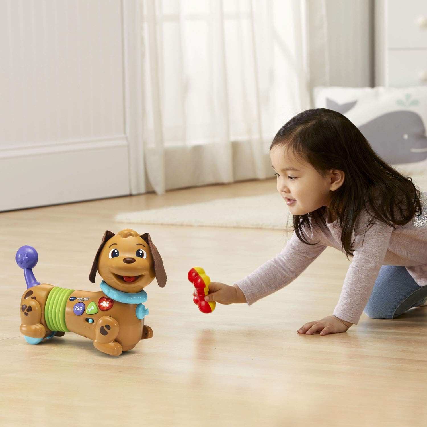 VTech Rattle & Waggle Learning Pup,Multicolor